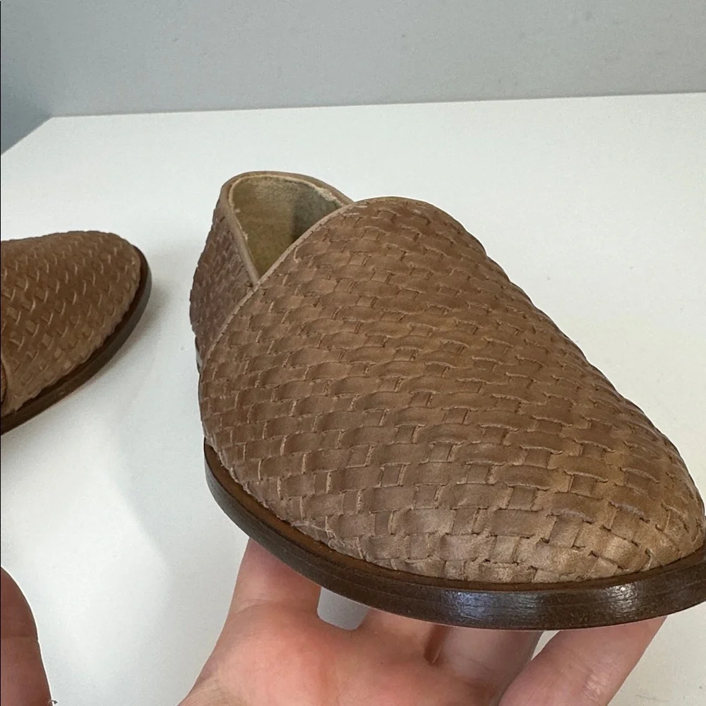 Nisolo Mara Woven Leather Brown Almond Flats Size 7.5 Quiet Luxury Capsule - Picture 15 of 15
